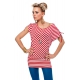 Top Moha red/pink