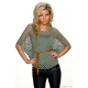 Top s tielkom olive