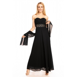 Šaty Emma Dore black dlhé