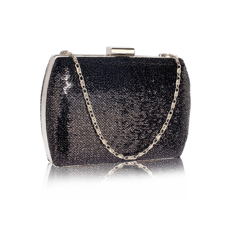 kabelka Sequin black/silver