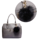 Fluffy ozdoba (čierna,coffee,šedá,biela) na kabelku,kľúče..